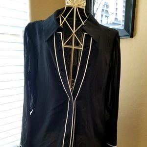 Thomas Wylde Small Black Silk Shirt